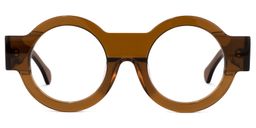 Hardnett Round Brown Glasses0