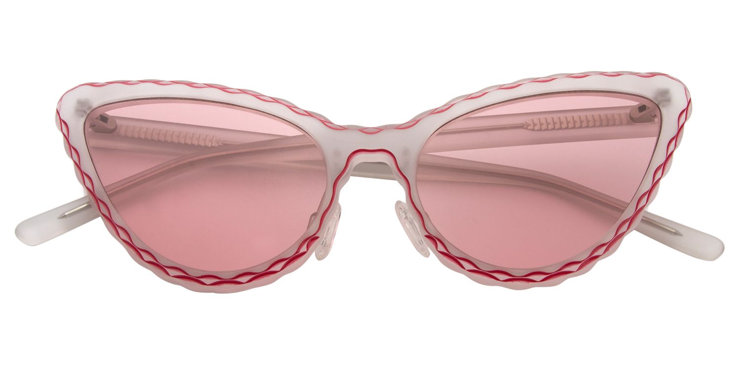 Cat eye Red Sunglasses | Zeelool Sunglasses1