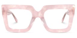 Brandon Pink Square Glasses0