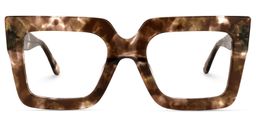 Brandon Square Brown Glasses0