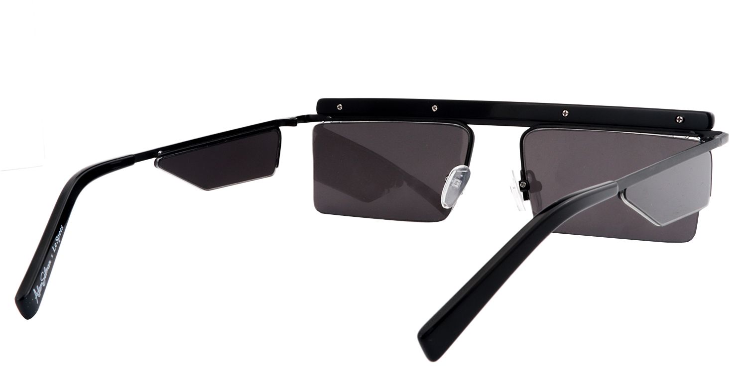 Rectangle Black Sunglasses | Zeelool Sunglasses5