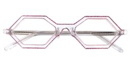 Caesar Geometric Purple Glasses1