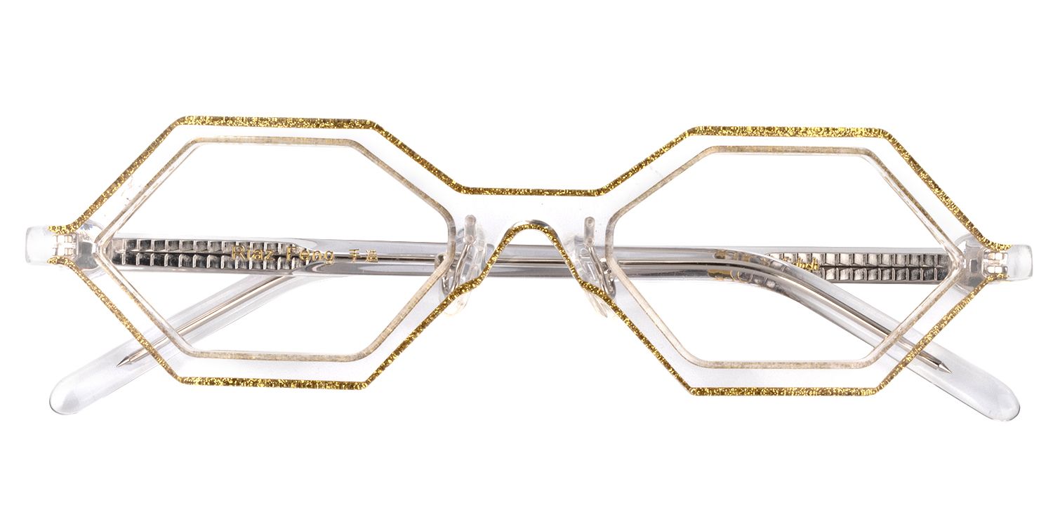 Geometric Yellow Glasses | Zeelool Glasses1
