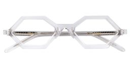 Caesar Geometric Clear Glasses1