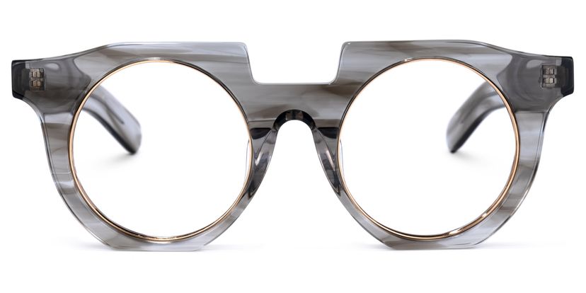 Mckoy Geoemtric Gray Glasses