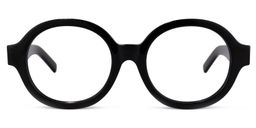 Chavis Round Black Glasses0