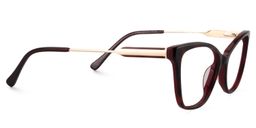 Calista Cat eye Red Tortoise Glasses4