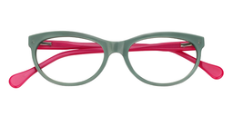 Kayla Oval Green Glasses1