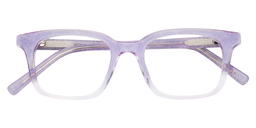 Colleen Rectangle Light Purple Glasses1