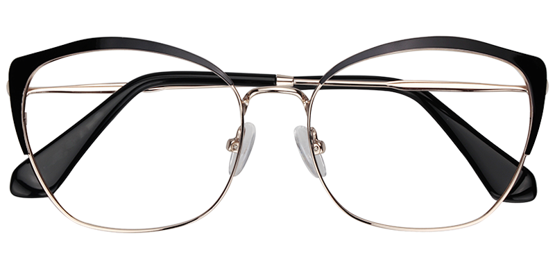 Cateye Black Glasses1