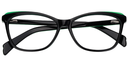 Sidney Cateye Black Glasses1