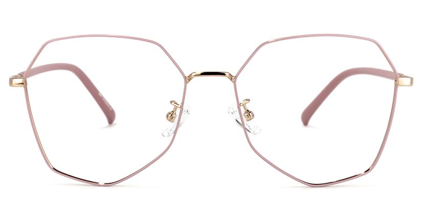 Bivins Geometric Pink Glasses