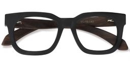 Sam Rectangle Wood Glasses1