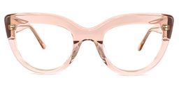 Caren Cateye Beige Glasses0