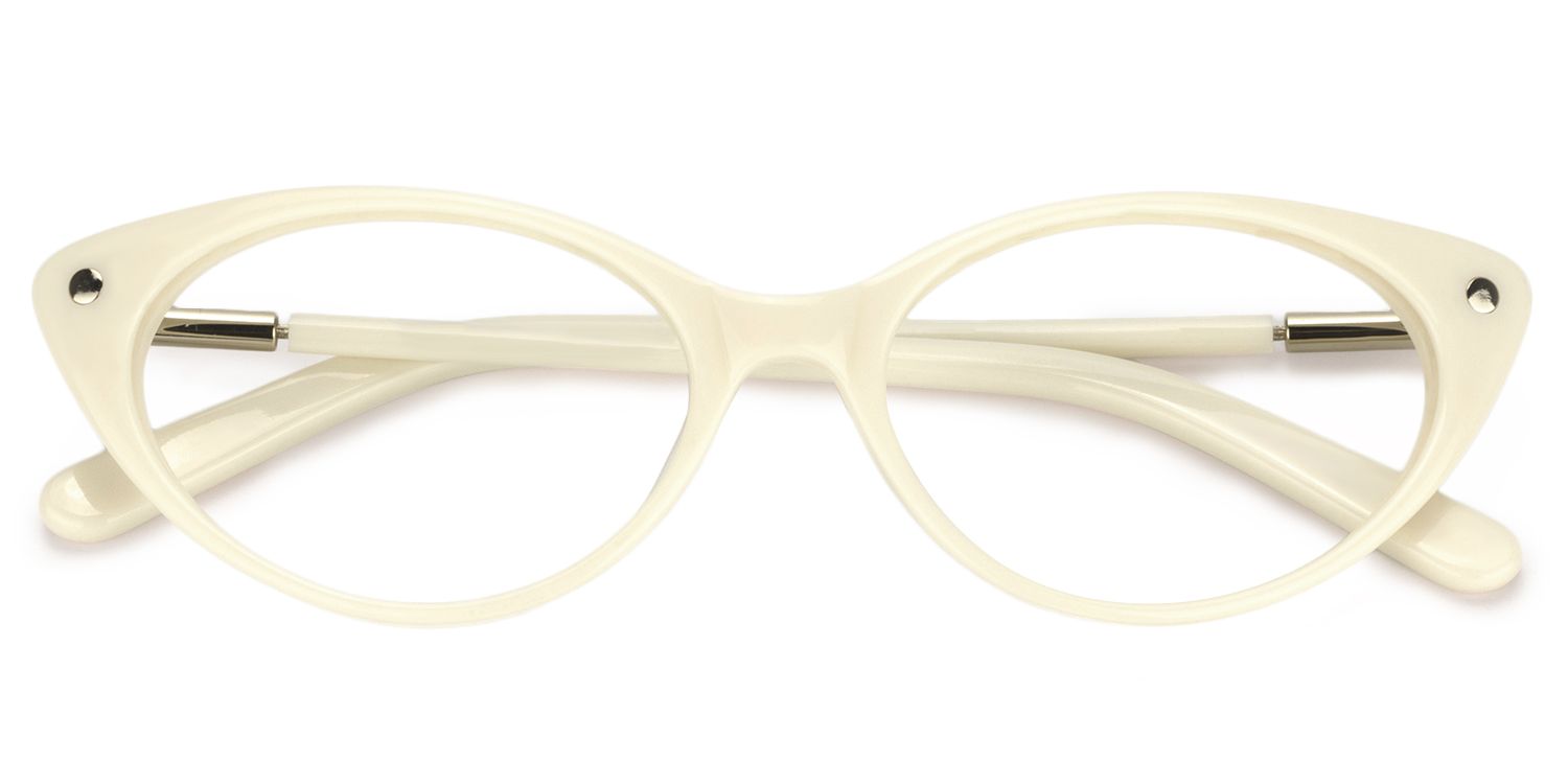 Cat eye Beige Glasses | Zeelool Glasses1
