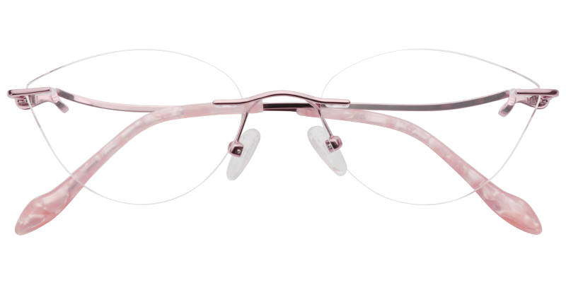 Cateye Pink Glasses | Zeelool Eyeglass Frames1