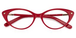Calliope Cat eye Red Glasses1