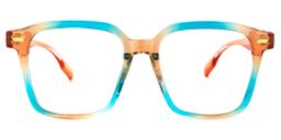 Rivera Square Blue-Orange Glasses0