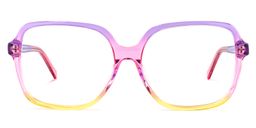 Lollipop Square Purple-Yellow Glasses0