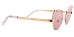 Hannah Cat-eye Gold Sunglasses3