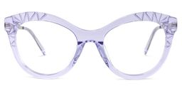 Mileva Cateye Purple Glasses0