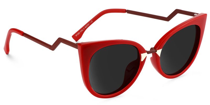 Jacqueline Cat Eye Red Sunglasses for Women & Men | ZEELOOL2