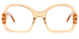 Peffer Geometric Orange Glasses0