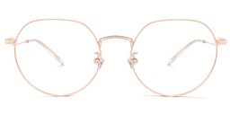 Tiffany Round Rose-Gold Glasses0