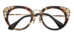 Nicola Cat Eye Tortoise Glasses1