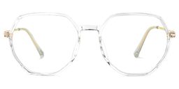 Gonzalez Geometric Clear Glasses0