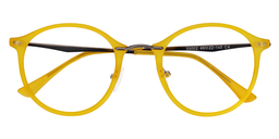 Ivy Round Yellow Glasses1