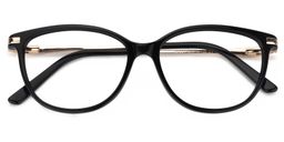 Camilla Oval Black Glasses1