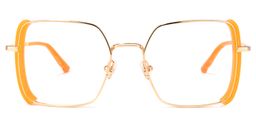 Joselyn Square Orange Glasses0