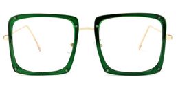 Ashe Square Green Glasses0