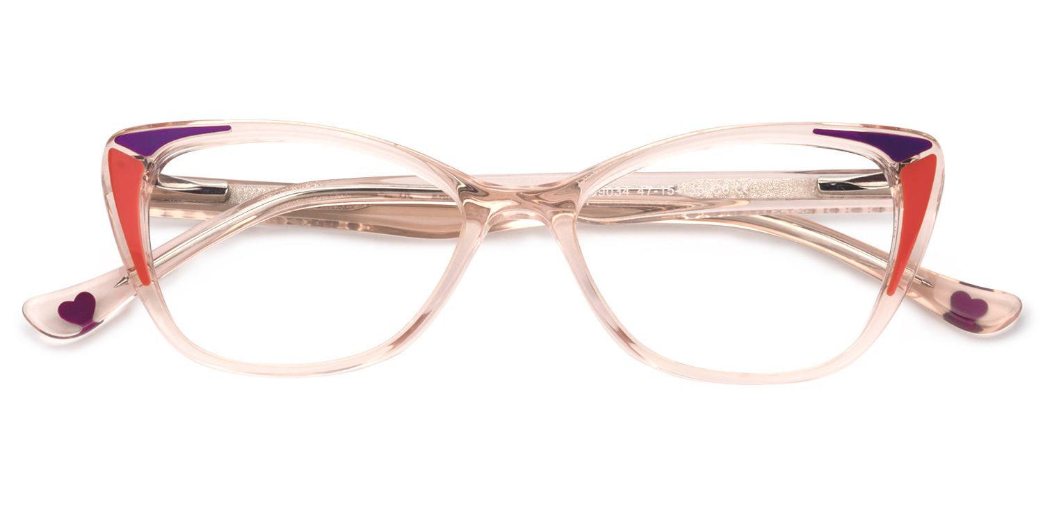 Cat eye Brown Glasses | Zeelool Glasses1