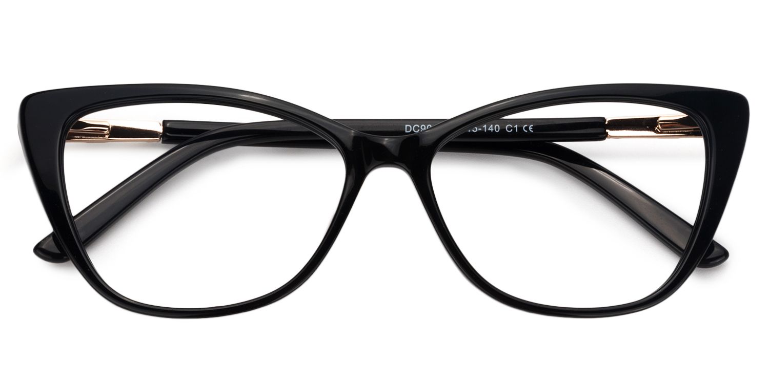Cat eye Black Glasses | Zeelool Glasses1