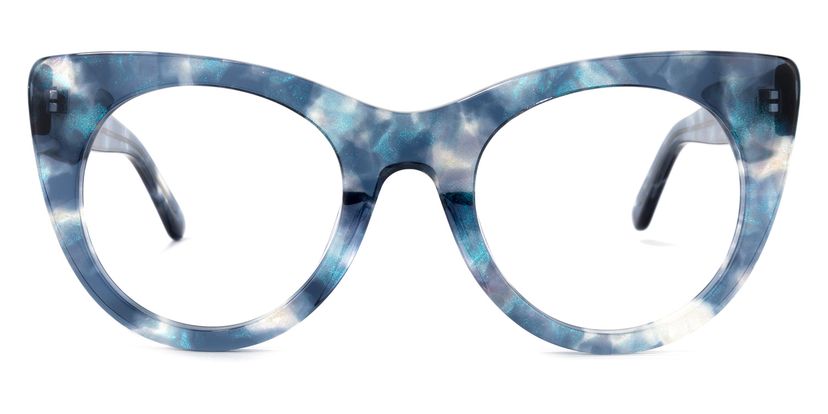Starry Blue Cat eye Glasses
