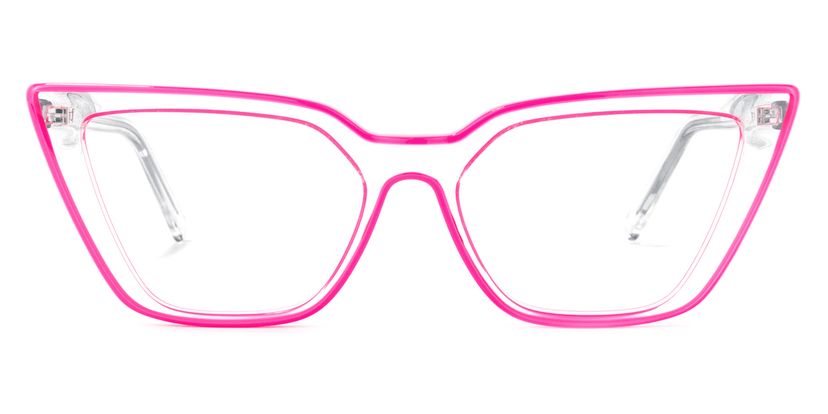 Yosef Cateye Bright-Pink Glasses