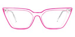 Yosef Cateye Bright-Pink Glasses0