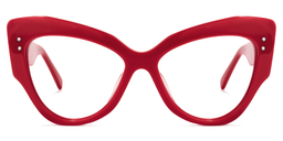 Keanu Cateye Red Glasses0