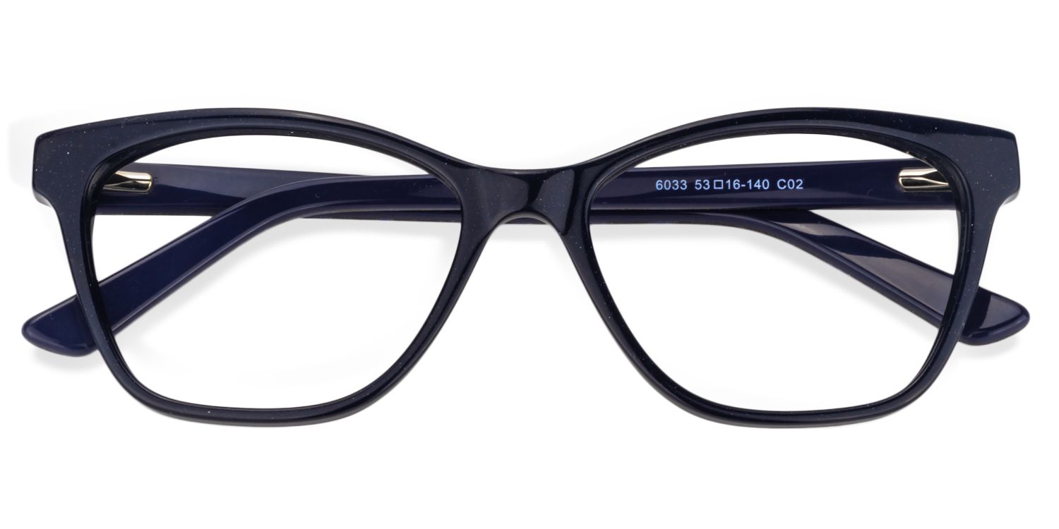 Square Dark-Blue Glasses | Zeelool Glasses1