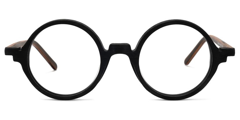 Otto Round Black Glasses