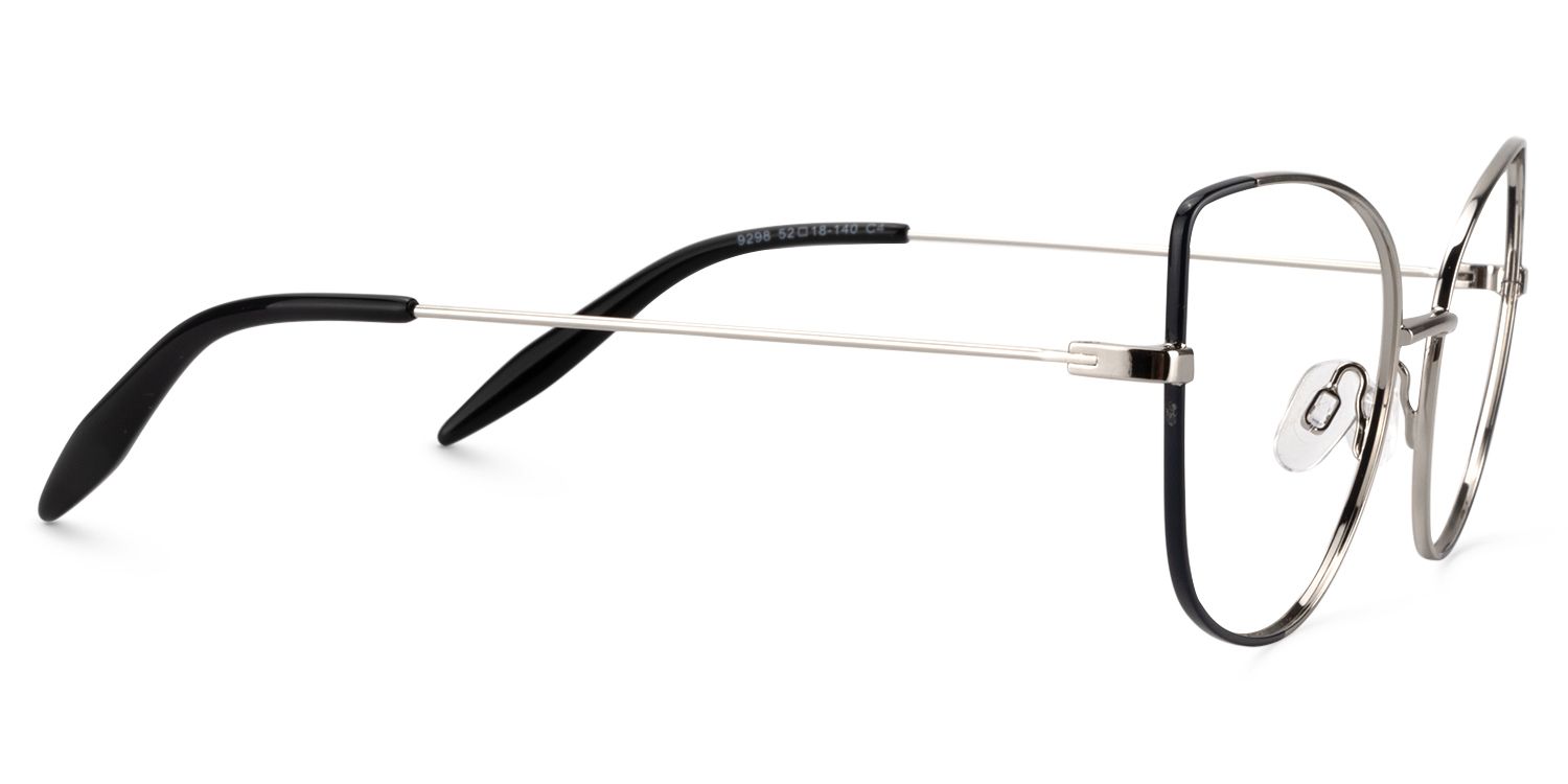 Cat Eye Silver Glasses | Zeelool Glasses4
