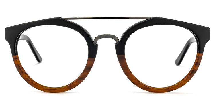 Katrece Round Two-Tone Glasses