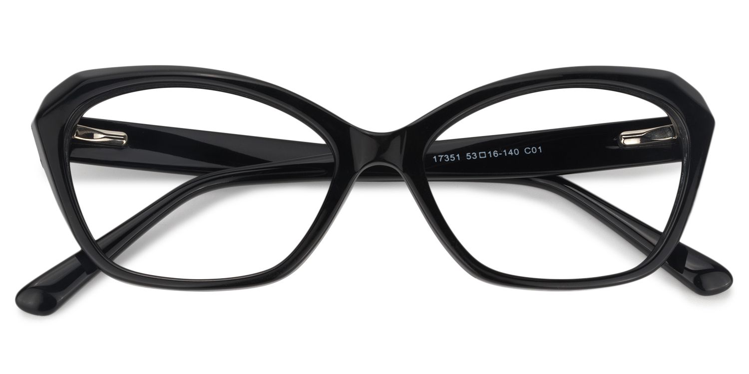 Rectangle Black Glasses| Zeelool Glasses1