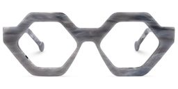 Barreto Geometric Gray Glasses0