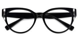 Carroll Oval Black Glasses1