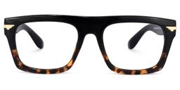 Bridgette Square Tortoise Glasses0