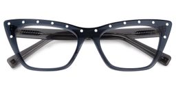 Casey Cat Eye Gray Glasses1