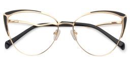 Celestine Cat Eye Black Glasses1